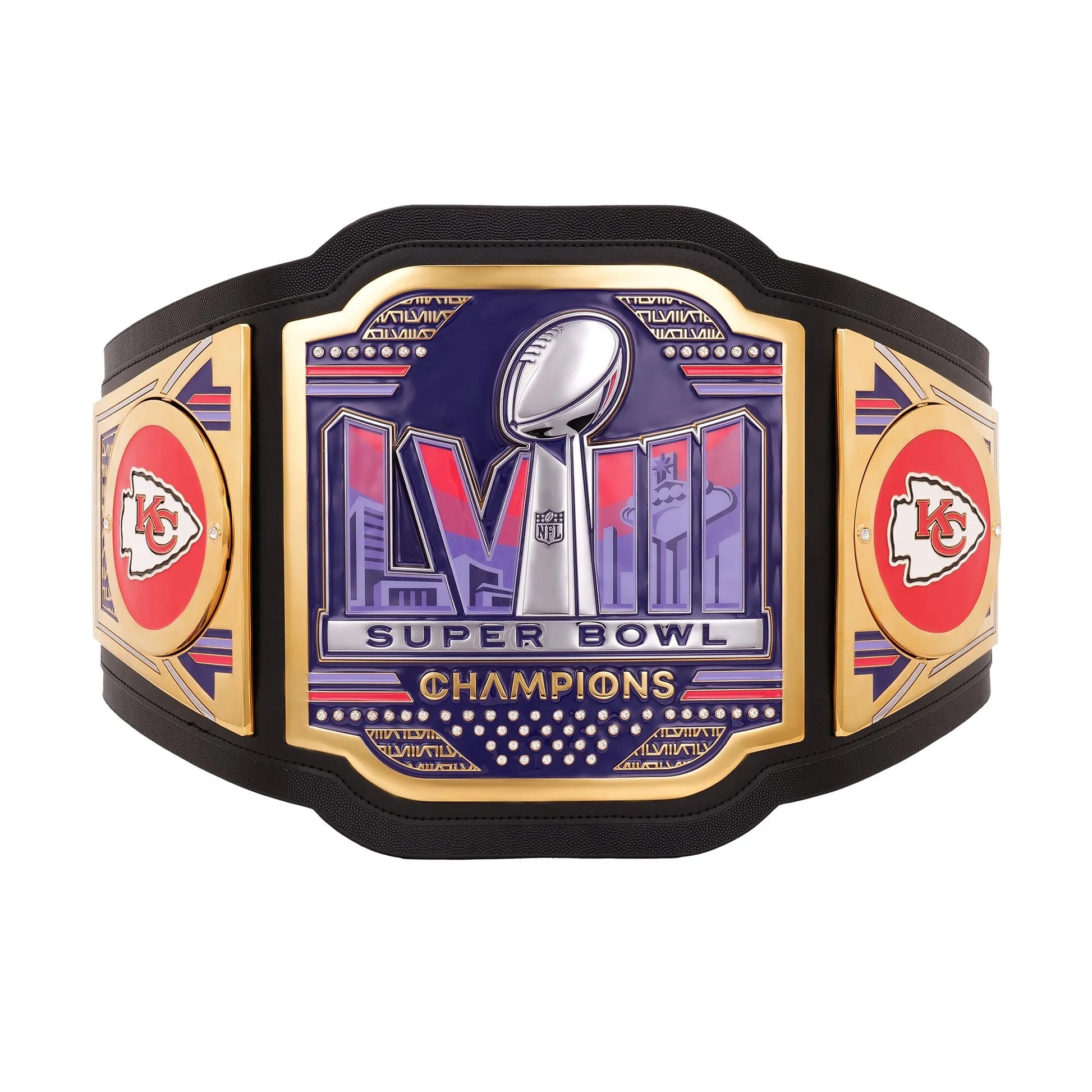 Kansas City Chiefs Super Bowl LVIII Champions WWE Legacy Title Belt - WWE BELTS