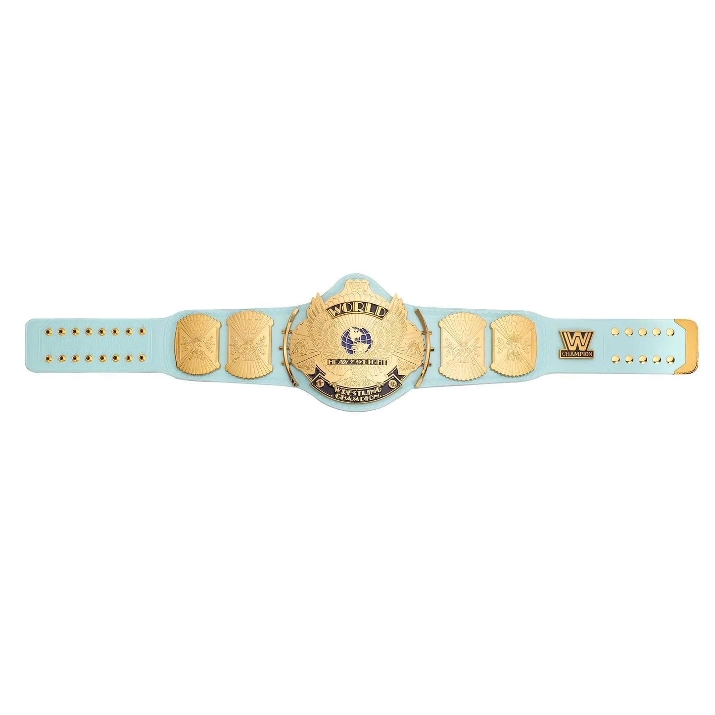 Light Blue WWE Winged Eagle Championship Replica Title Belt - WWE BELTS