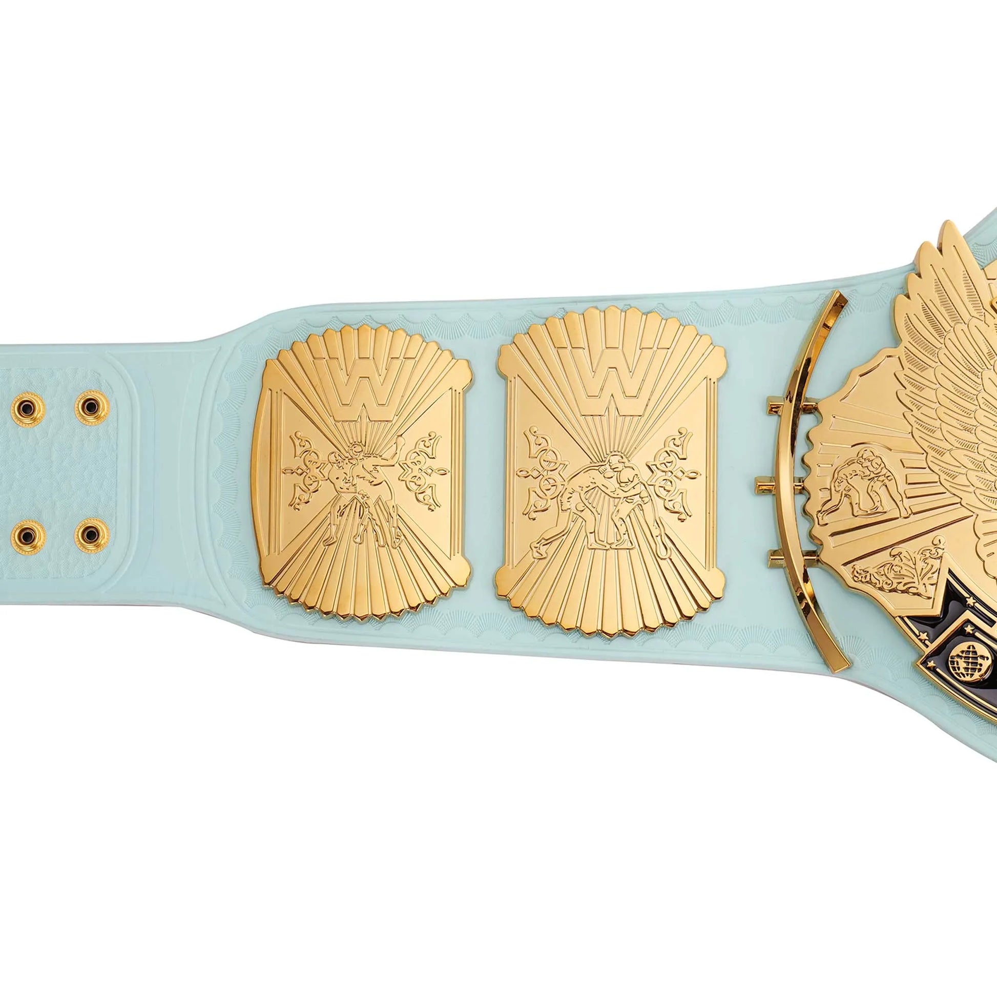 Light Blue WWE Winged Eagle Championship Replica Title Belt - WWE BELTS