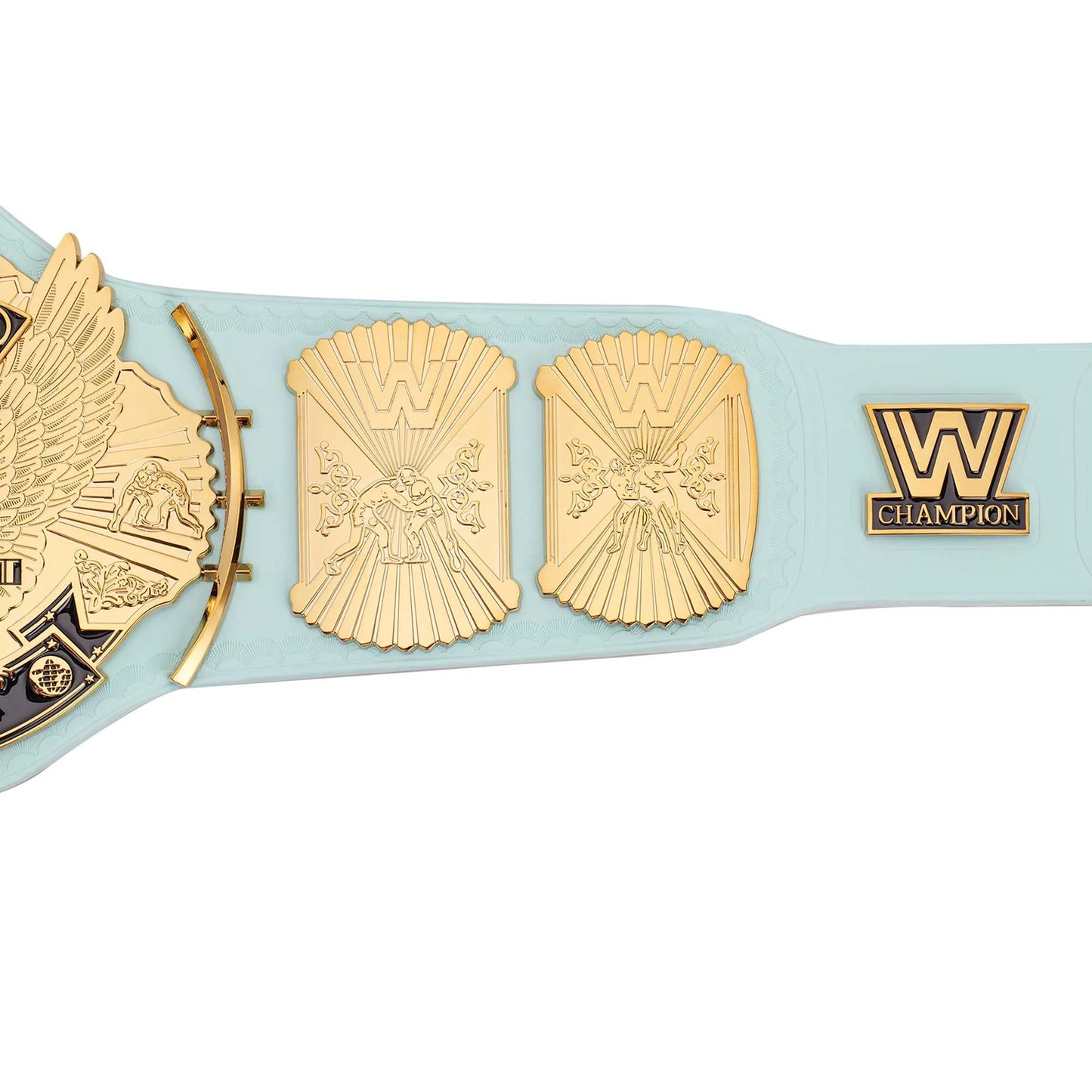 Light Blue WWE Winged Eagle Championship Replica Title Belt - WWE BELTS