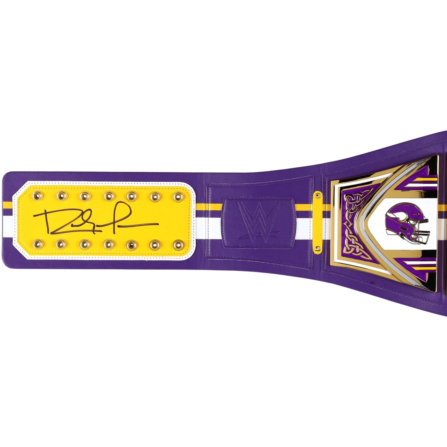 Randy Moss Minnesota Vikings Autographed WWE Legacy Title Belt - WWE BELTS