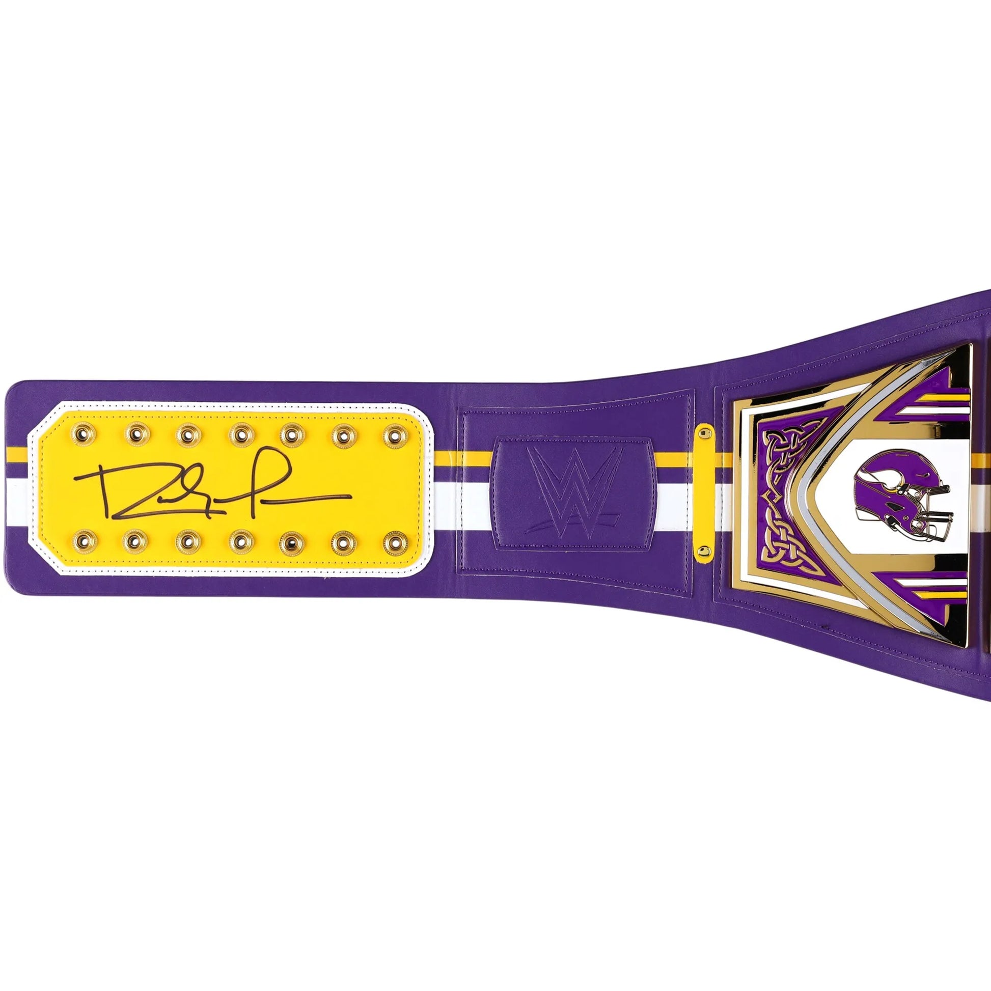 Randy Moss Minnesota Vikings Autographed WWE Legacy Title Belt - WWE BELTS