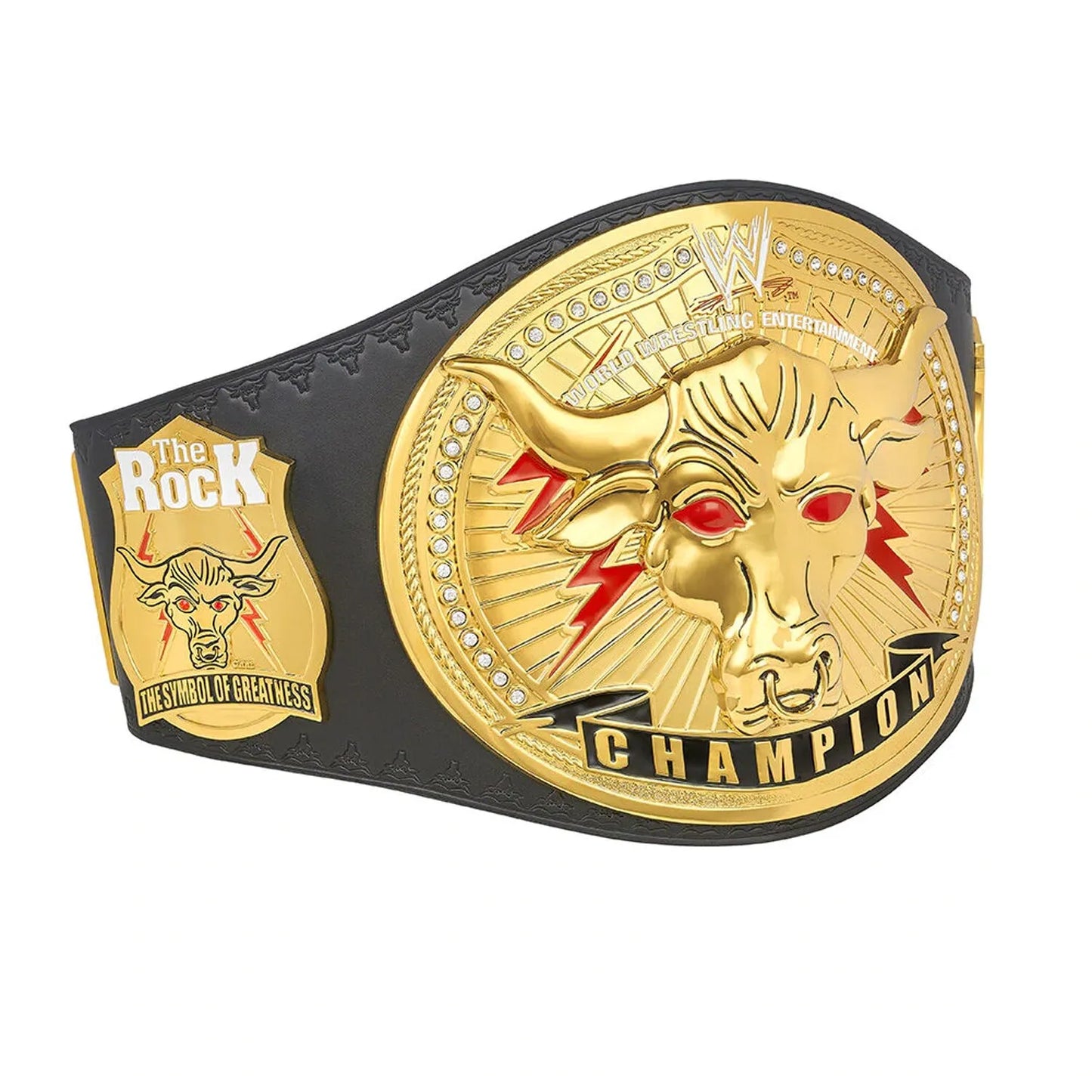 The Rock Brahma Bull Replica Championship Title Belt - WWE BELTS