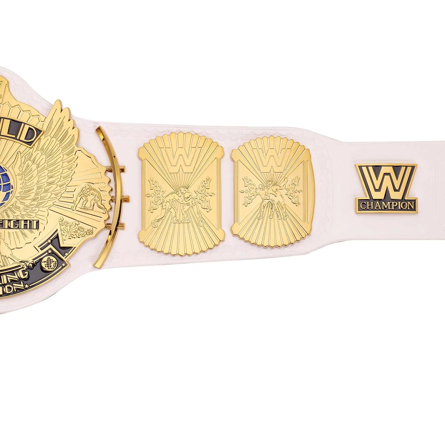 White WWE Winged Eagle Championship Replica Title Belt - WWE BELTS