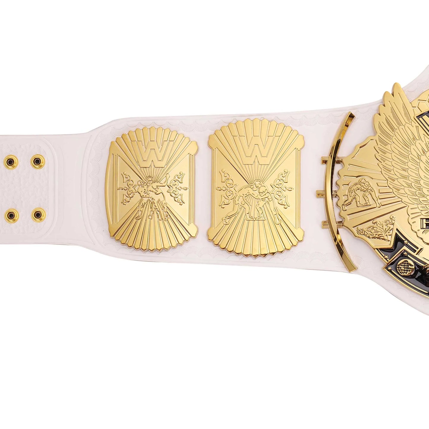 White WWE Winged Eagle Championship Replica Title Belt - WWE BELTS