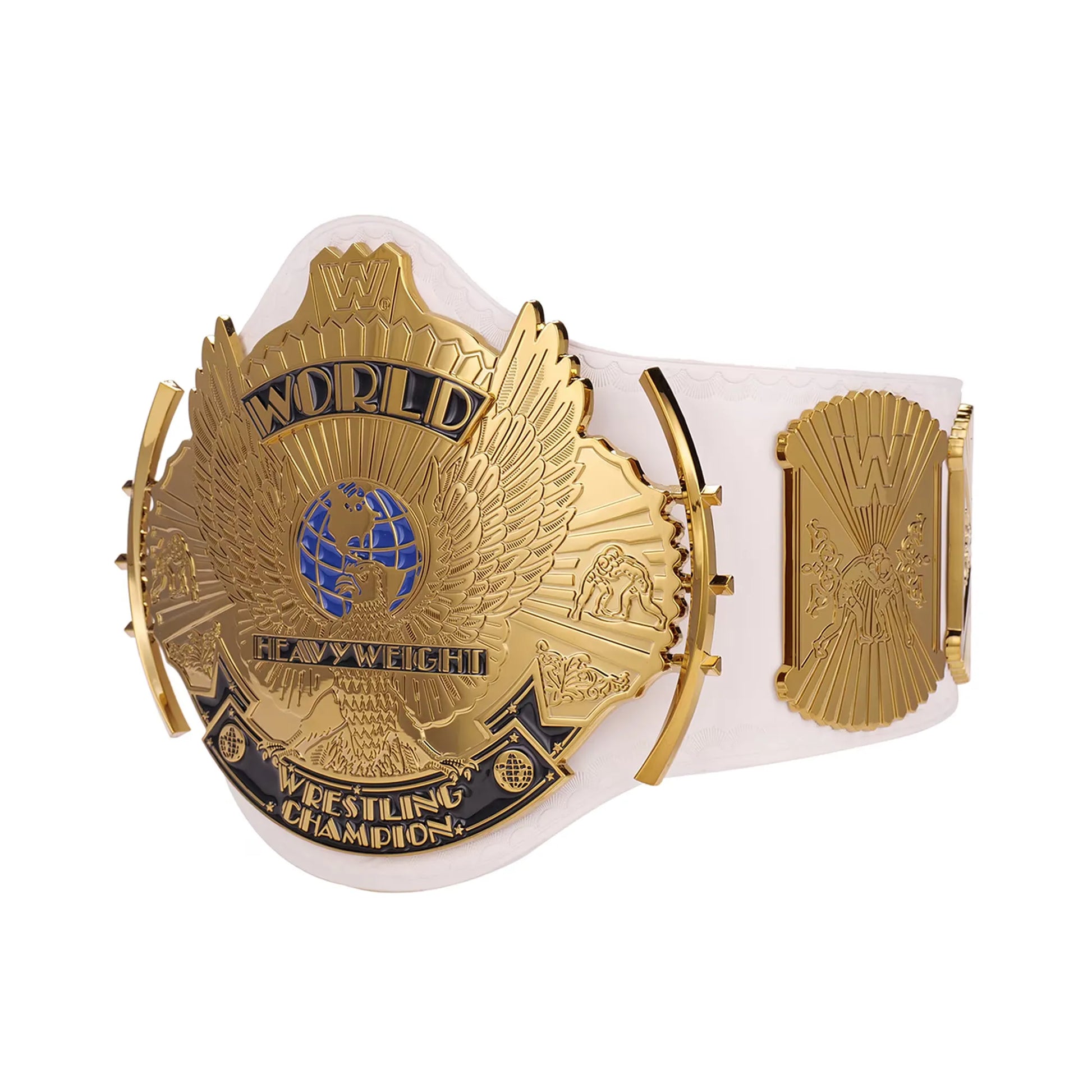 White WWE Winged Eagle Championship Replica Title Belt - WWE BELTS