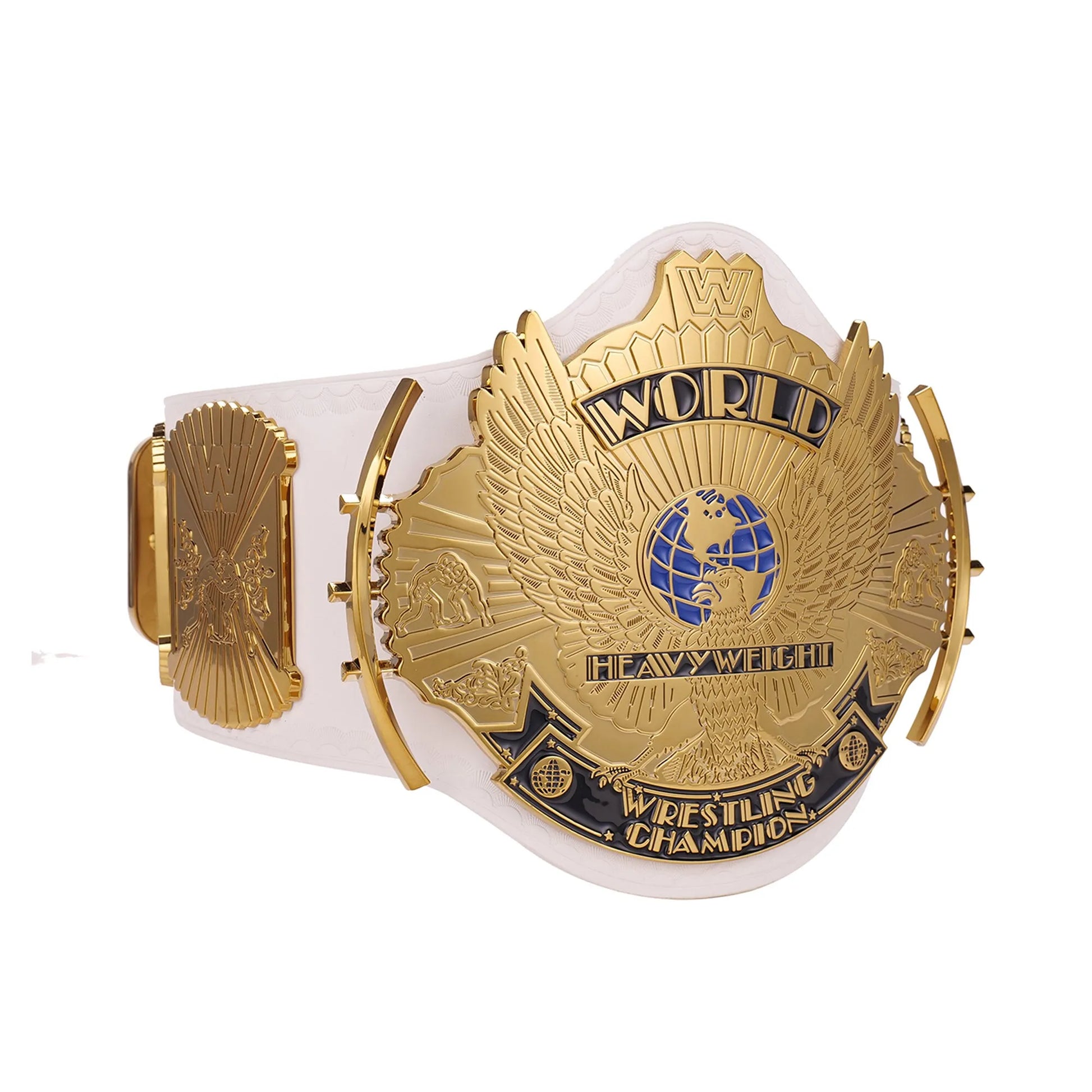 White WWE Winged Eagle Championship Replica Title Belt - WWE BELTS